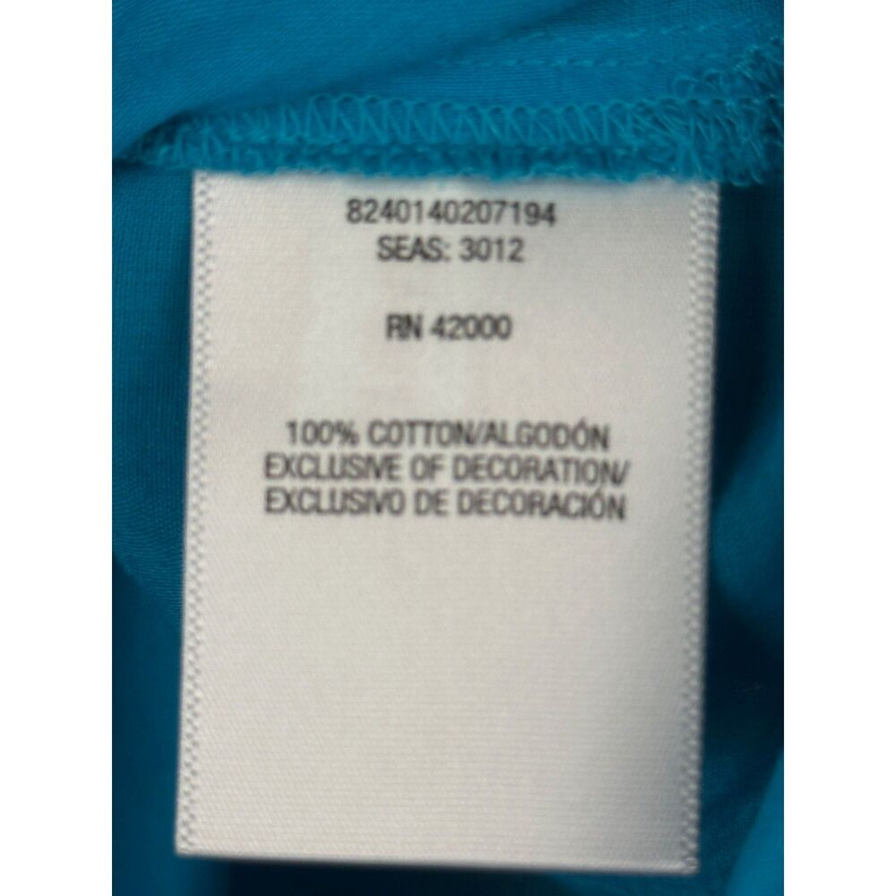 Jaclyn Smith Womens Sequin Embellished Tunic Top Size XL Turquoise - Picture 6 of 7